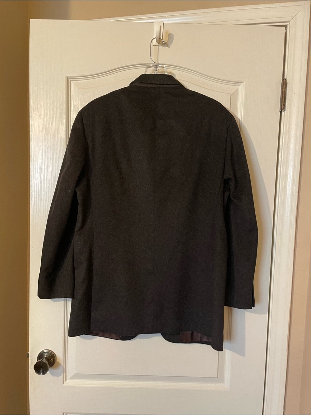 SAMUELSOHN Mens 42R Cashmere Mink Blazer Charcoal Gray Made in Canada 2 Button - Picture 4 of 12